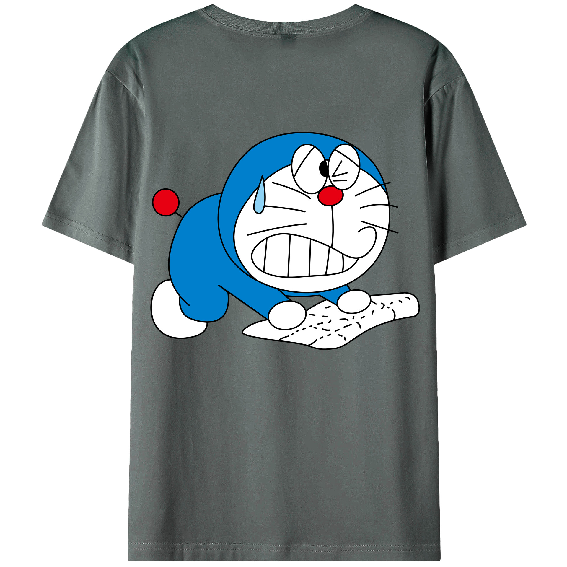 （画像用） ドラえもん Doraemon 綿100％半袖Tシャツ（背面プリント）